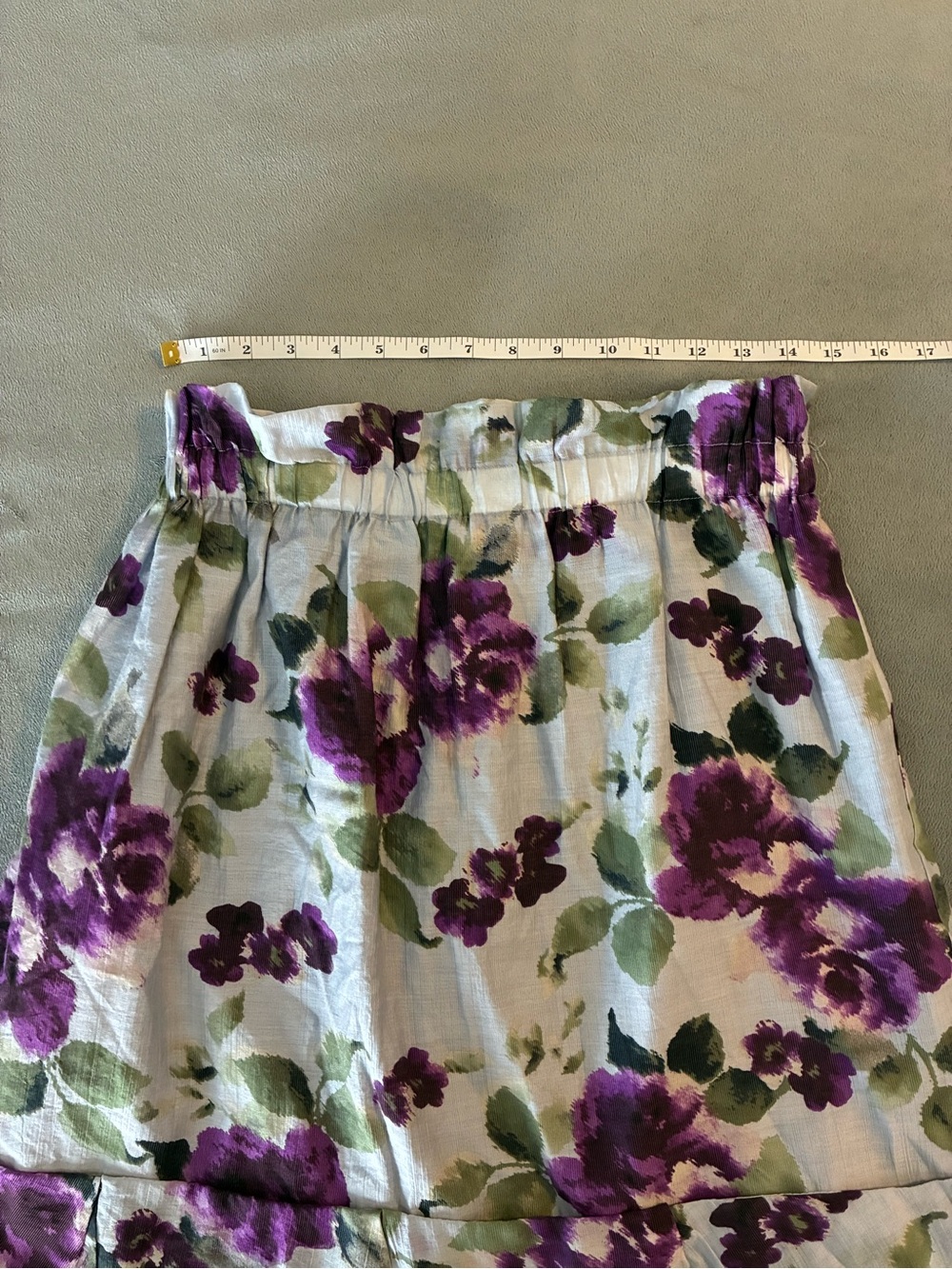 Lapis Purple Floral Skirt - Picture 8 of 9